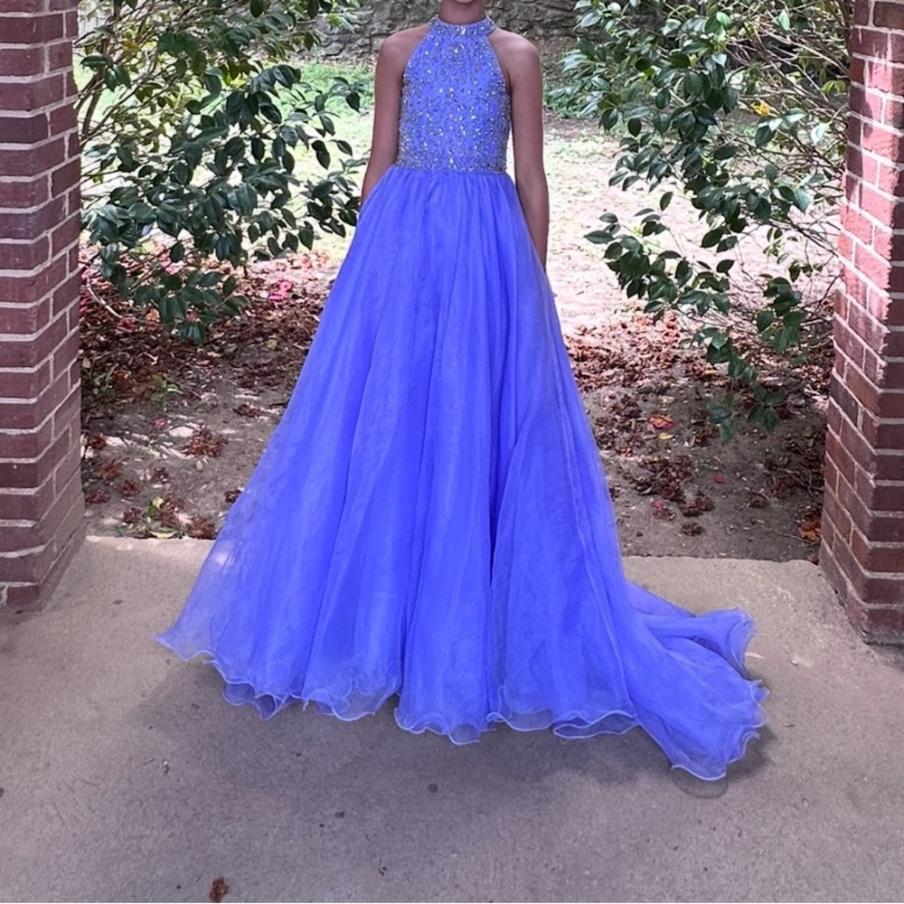 Lavender Halter pageant dress